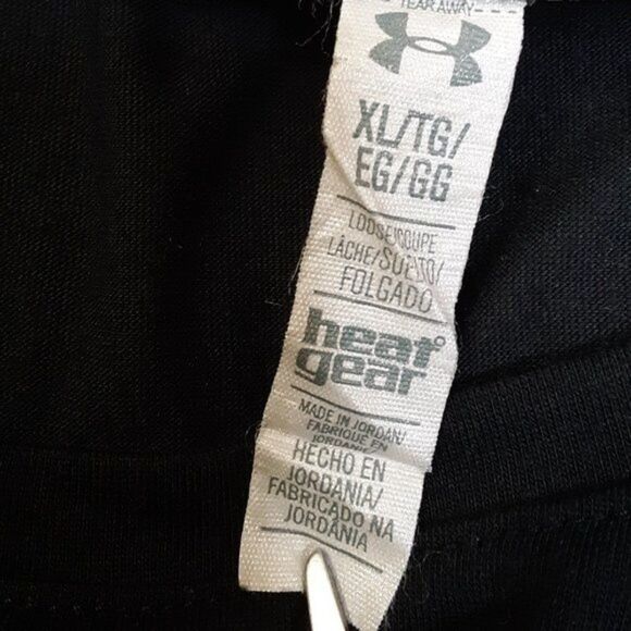 Under Armour Heatgear Women Black Short Sleeve Top Shirt size XL - Picture 5 of 10